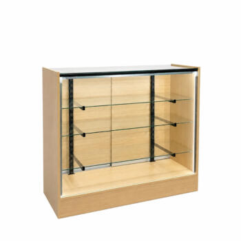 4ft Full Vision Showcase Oak