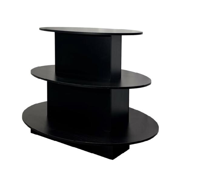 3 TIER BLACK OVAL