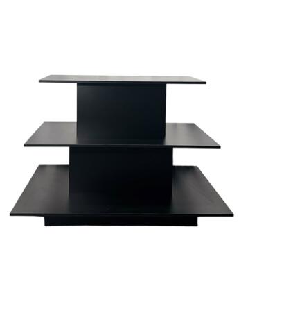3 TIER BLACK RECTANGULER