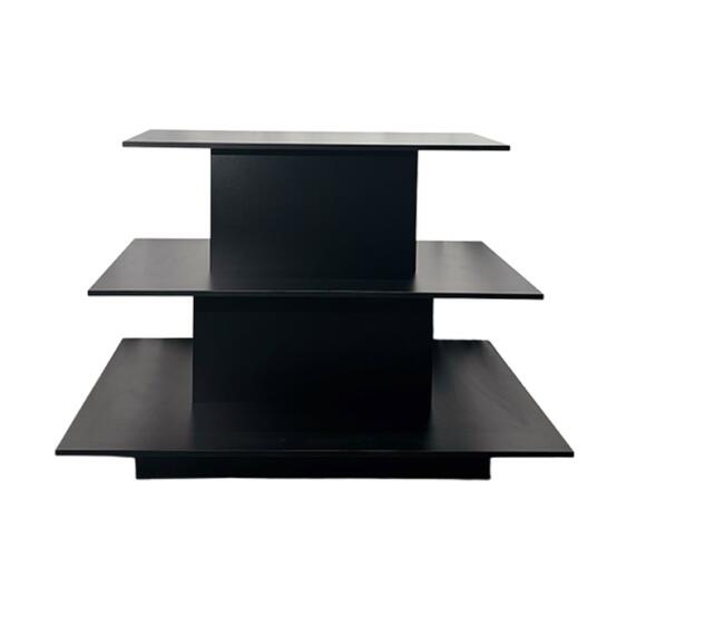 3 TIER BLACK RECTANGULER