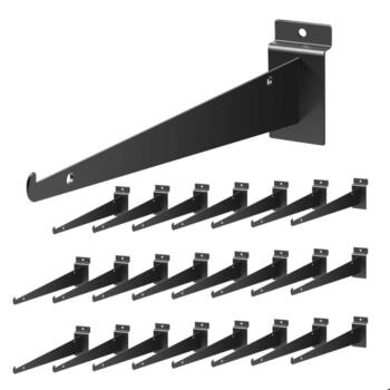 Premium Black Slatewall Brackets