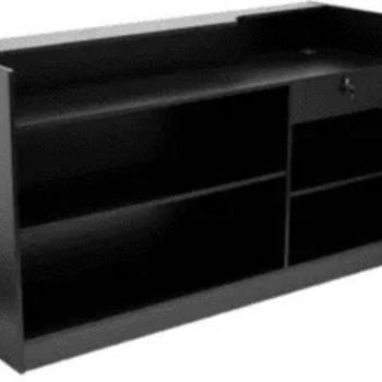 6ft Checkout Counter Black