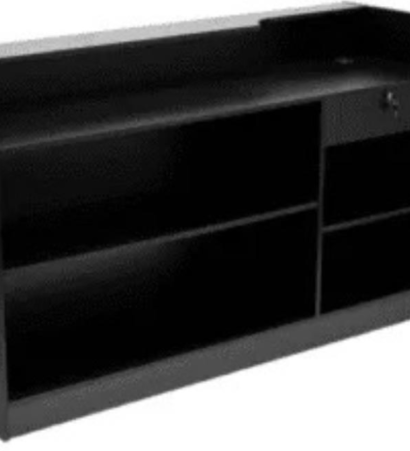 6ft Checkout Counter Black