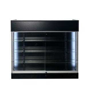 CHECKOUT FRONT GLASS BLACK 4FT