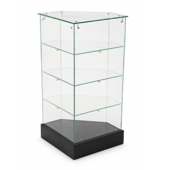 2ft Tempered Glass Corner Display Showcase