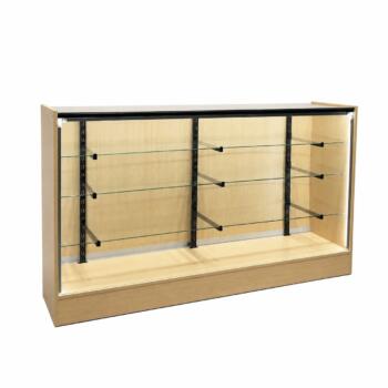 6ft Full Vision Showcase Oak