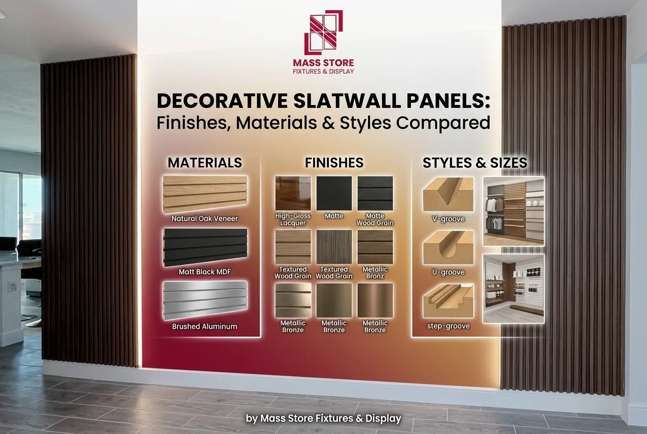 Decorative Slatwall Panels: Finishes, Materials & Styles Compared