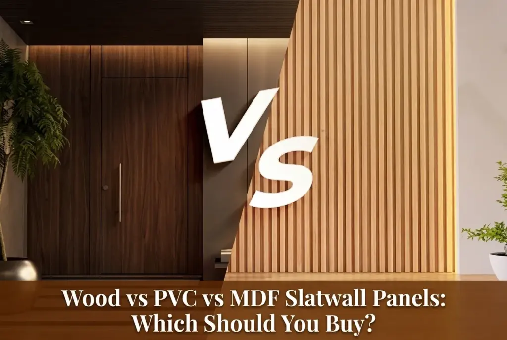 Wood vs PVC vs MDF Slatwall Panels: Which Should You Buy?