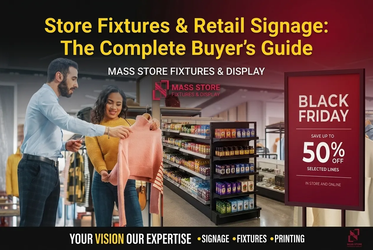 Store Fixtures & Retail Signage: The Complete Buyer's Guide