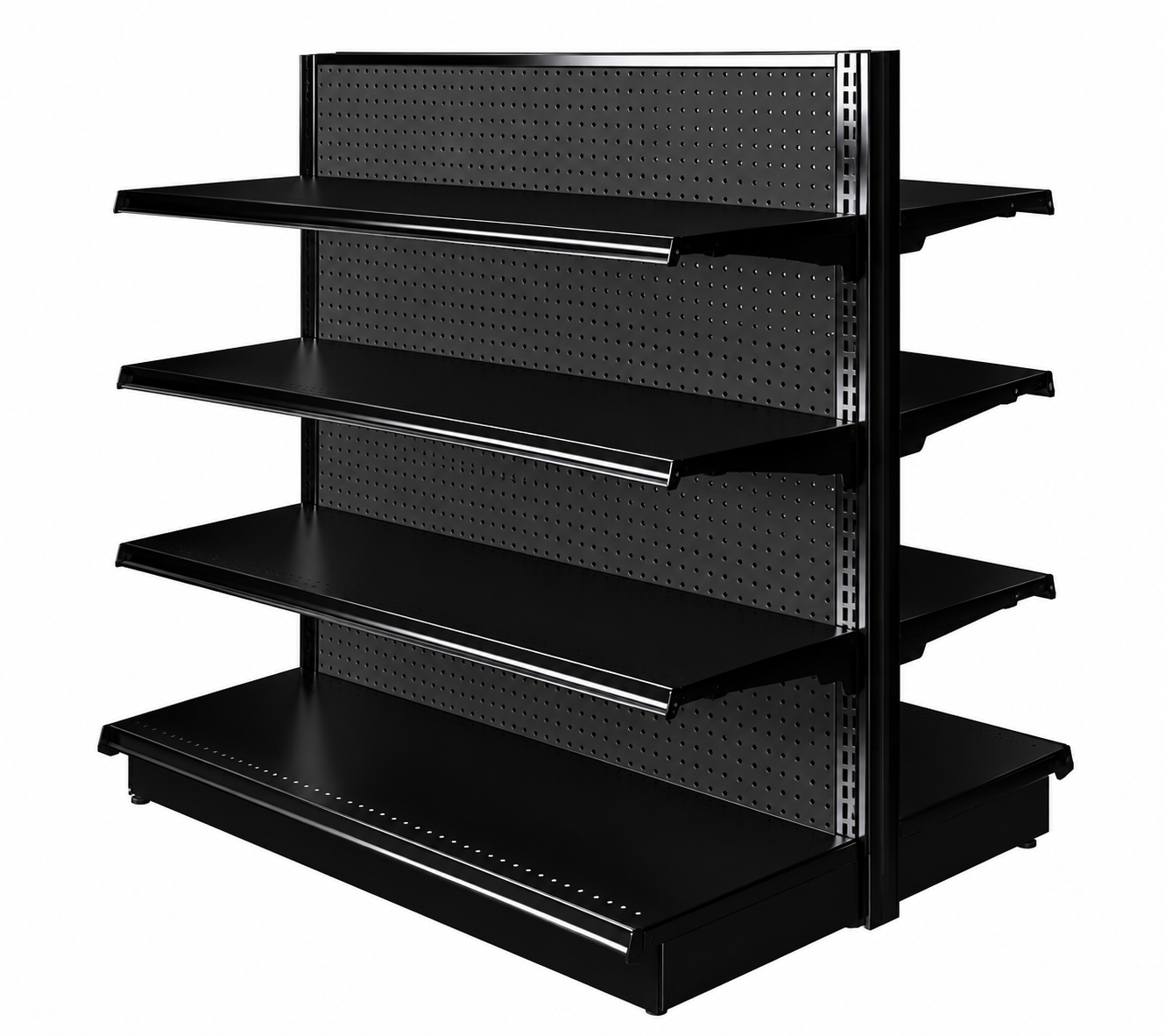 Gondola shelving and retail store fixtures